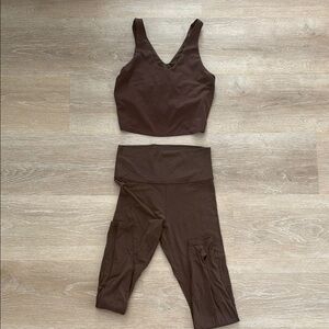 Brown Activewear Set